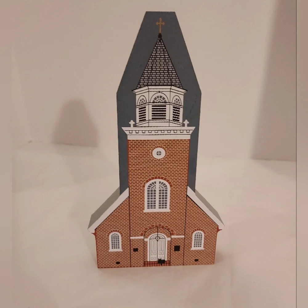 Vintage 1997 The Cat's Meow Christ Church Building Shelf Sitter
